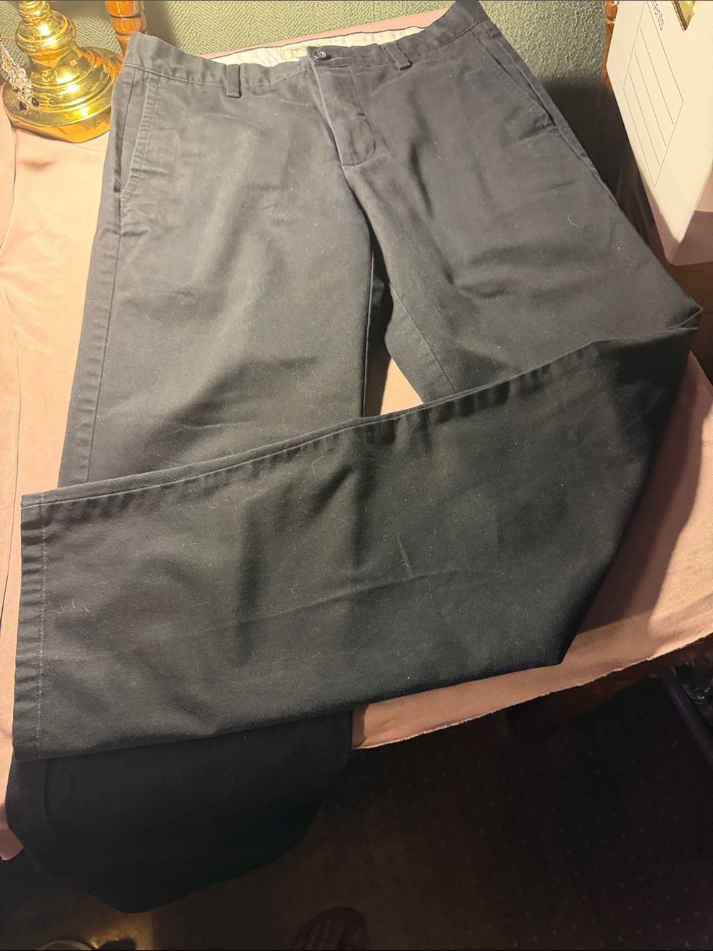 Dockers Black Straight-Leg Chinos